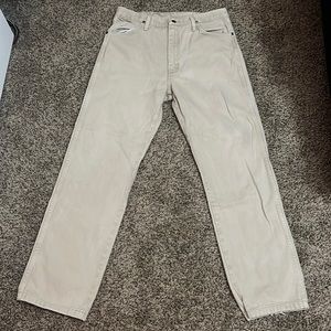 Wrangler Jeans: Men's Tan 34x36 Cowboy Cut Original Fit Jeans